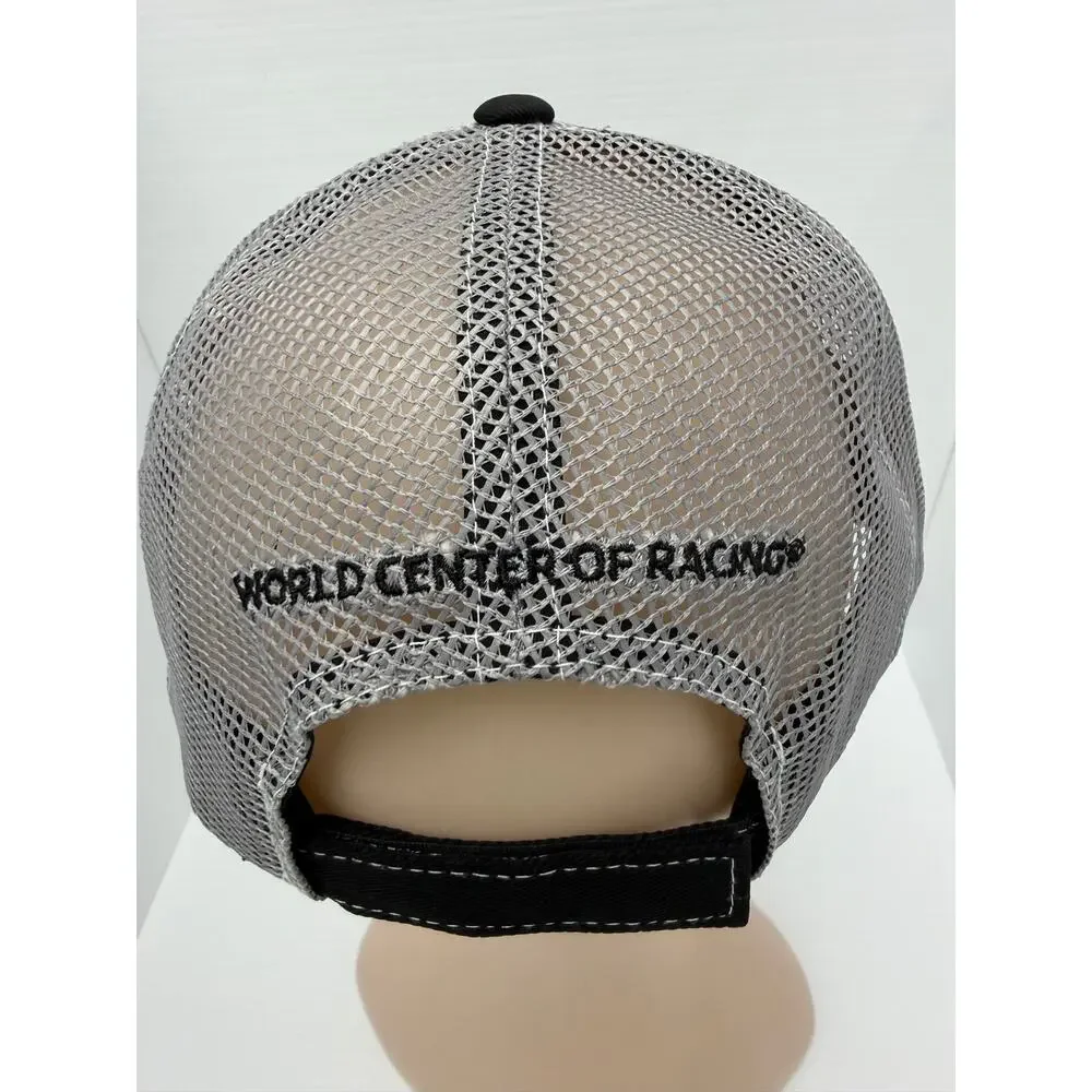 NASCAR Daytona International Speedway Hat Black Gray Mesh Trucker Cap NWT